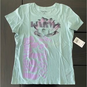Women's LUCKY BRAND Green Graphic T-Shirt - Size X-Large - NEW!